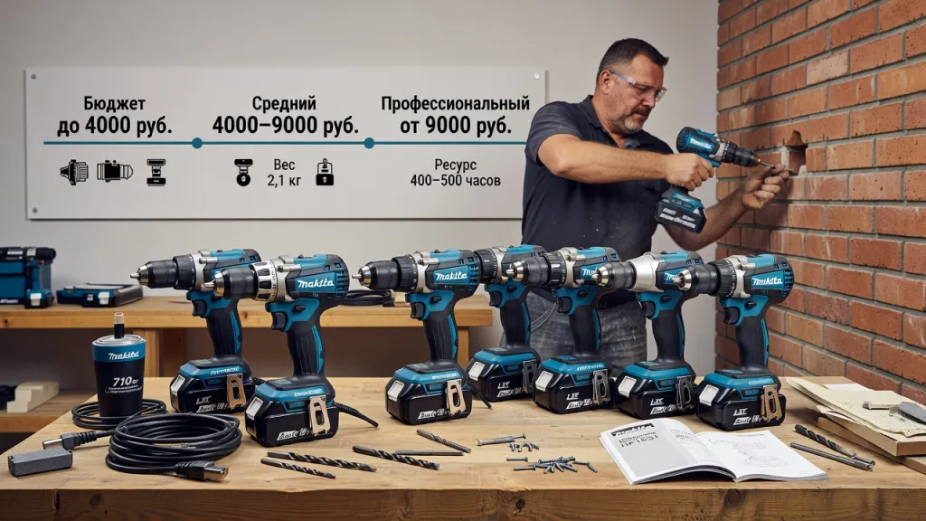 Дрель Makita: топ моделей по соотношению цена/качество